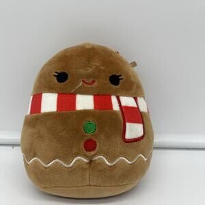 RARE Squishmallow Gingerbread Girl "Gina" Plush 5" Christmas READ